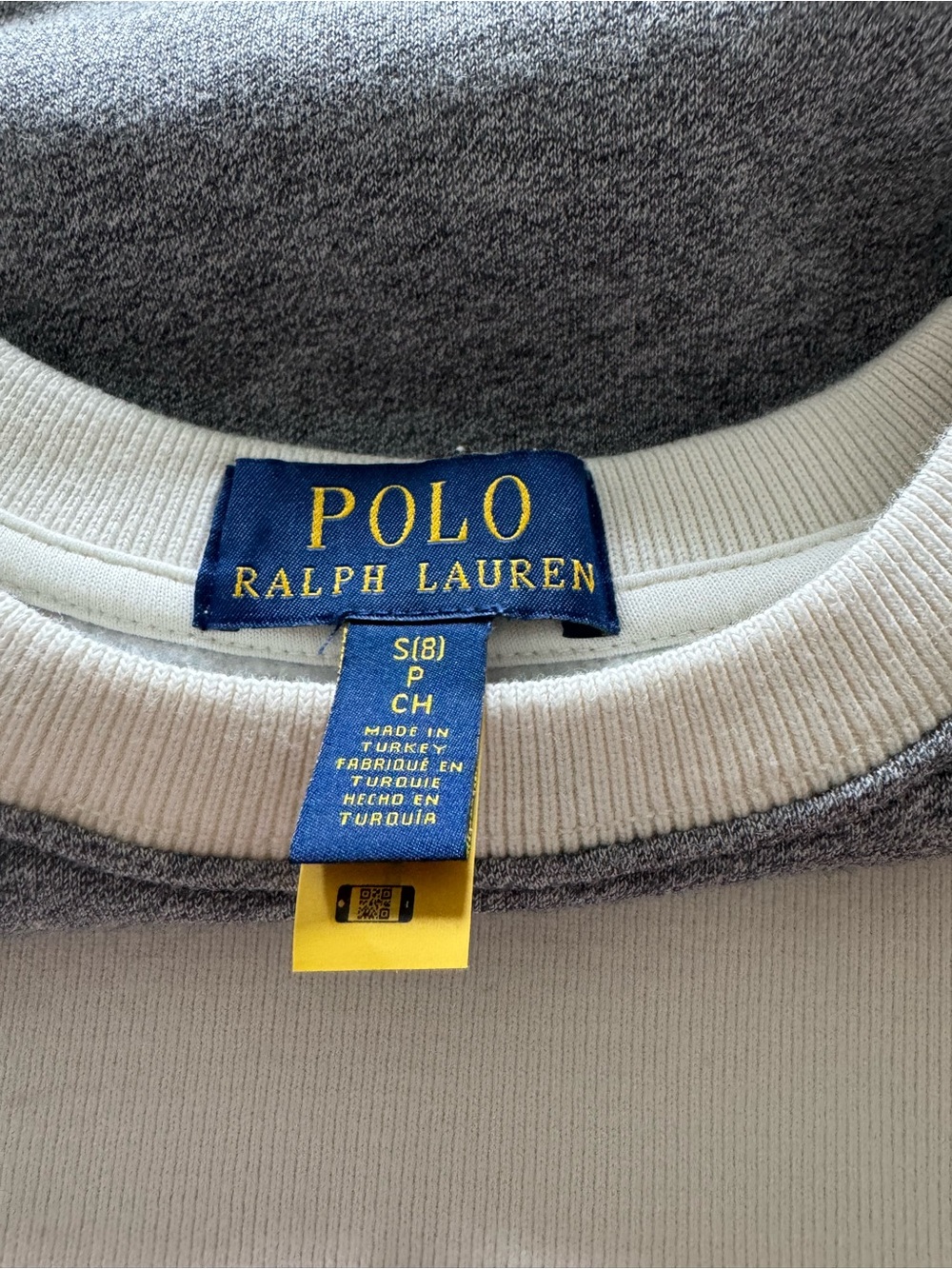 Polo Ralph Lauren Sled Polo Bear Sweatshirt Gray Kids Size S/8 - Picture 8 of 12